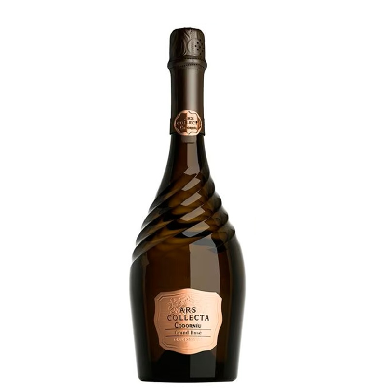 Botella de Cava Codorníu Ars Collecta Grand Rosé Gran Reserva 75cl en fons transparent